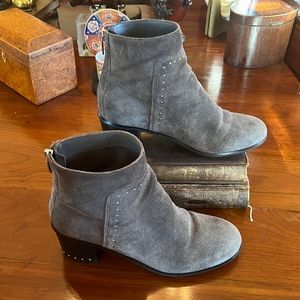 Marc Fisher Gray Studded Booties